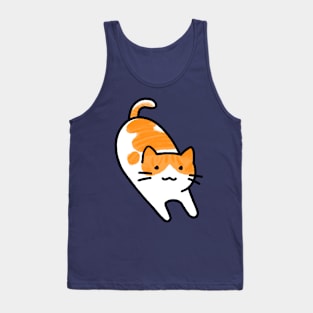 Creamsicle - Orange + White Tabby Tank Top